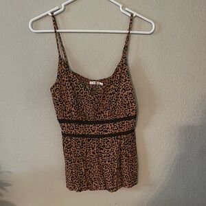 Miami Black and Brown Fitted Camisole